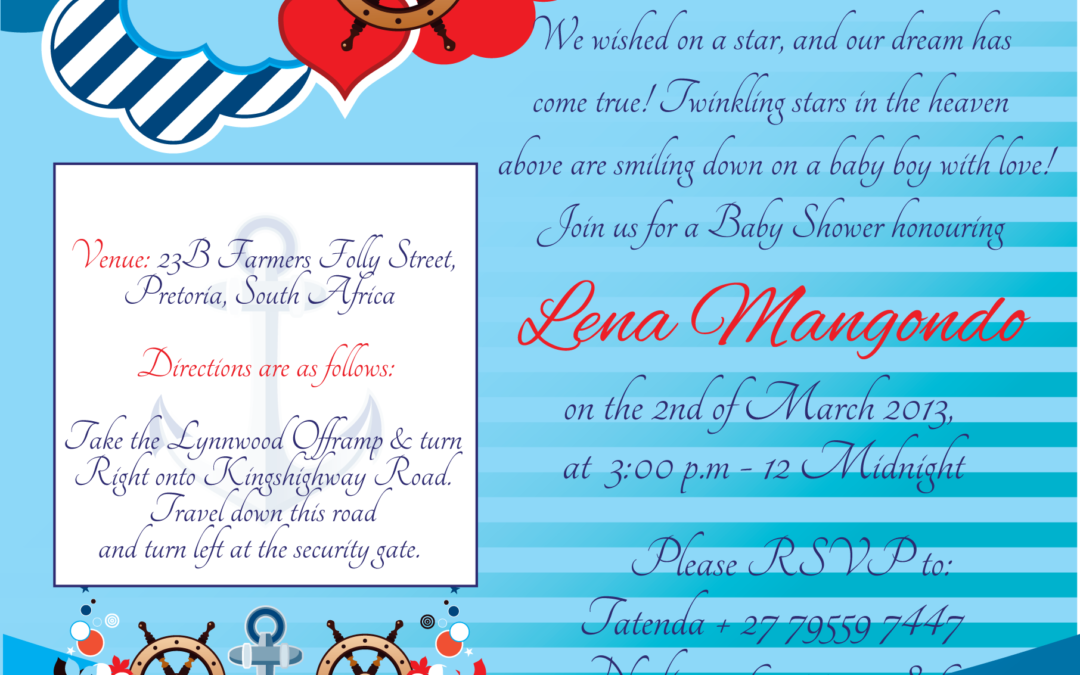Lena Baby Shower Invitation